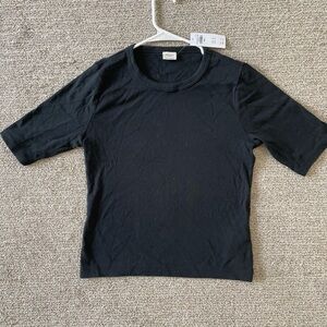 Abercrombie & Fitch Black Fitted Short Sleeve T-Shirt: BRAND NEW